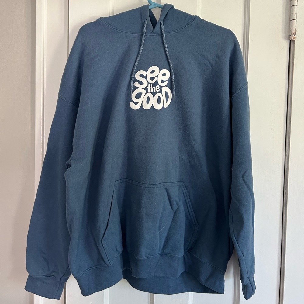 Gildan Blue “See The Good” Hoodie